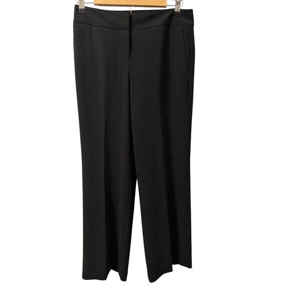 Ann Taylor Petites Margo Black Dress Pants 4P Polyester Viscose Dress Pants - Picture 9 of 10